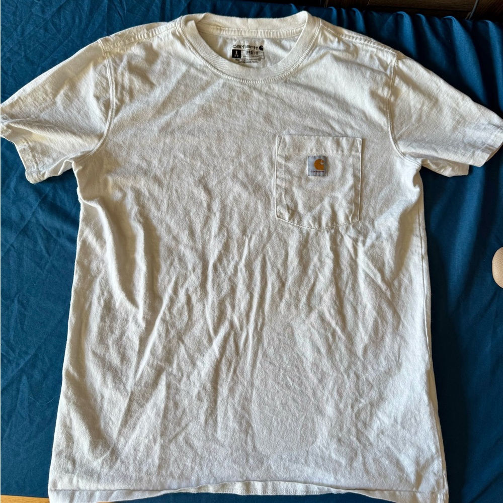 🥸Carhartt White Short Sleeve Tee